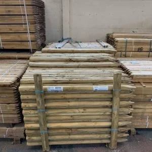 50mm round wooden post