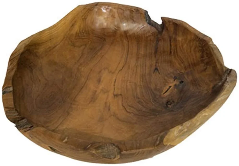 Teak Serving Display Bowl - Carved From Large Teak Roots - Image 2
