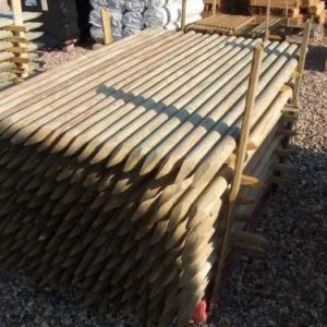 50mm round wooden stakes