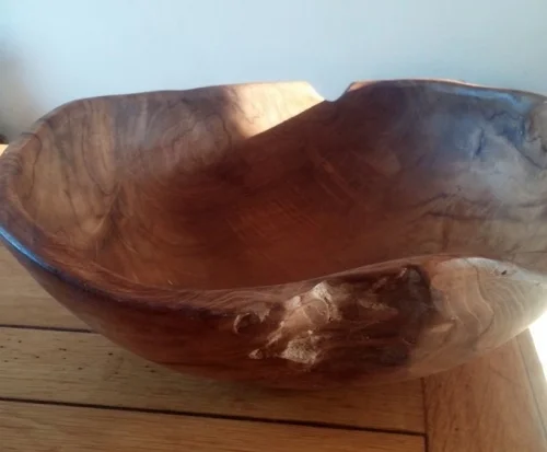 Teak Serving Display Bowl