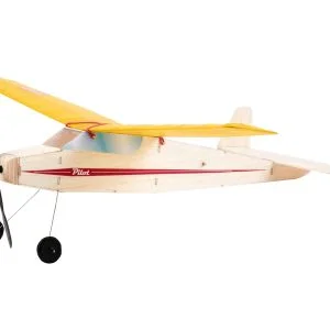 Vintage Pilot Plane Model Craft Kit - balsa wood aircraft that really flies!