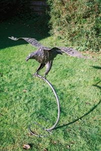Gliding Eagle Bird Sculpture