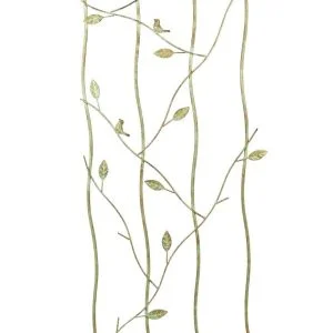 Pair of Bird and Leaf Trellis