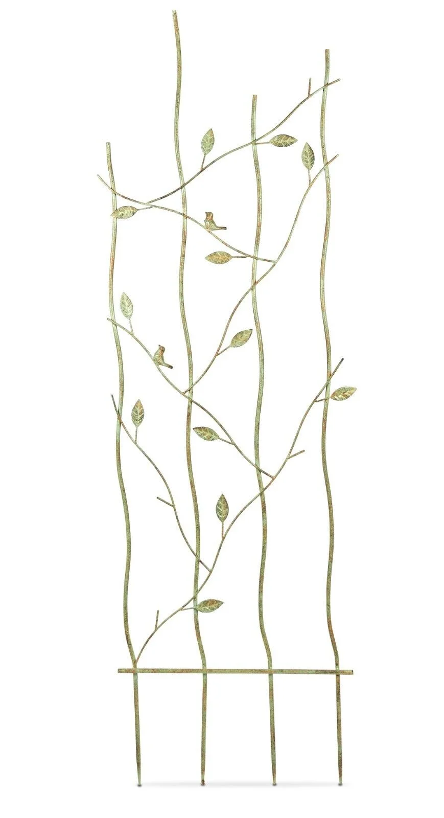 Pair of Bird and Leaf Trellis