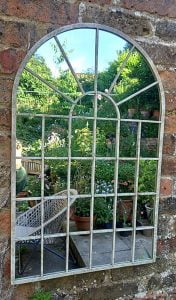 decorative traditional arched mirror