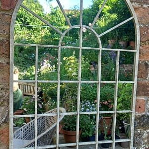 decorative traditional arched mirror