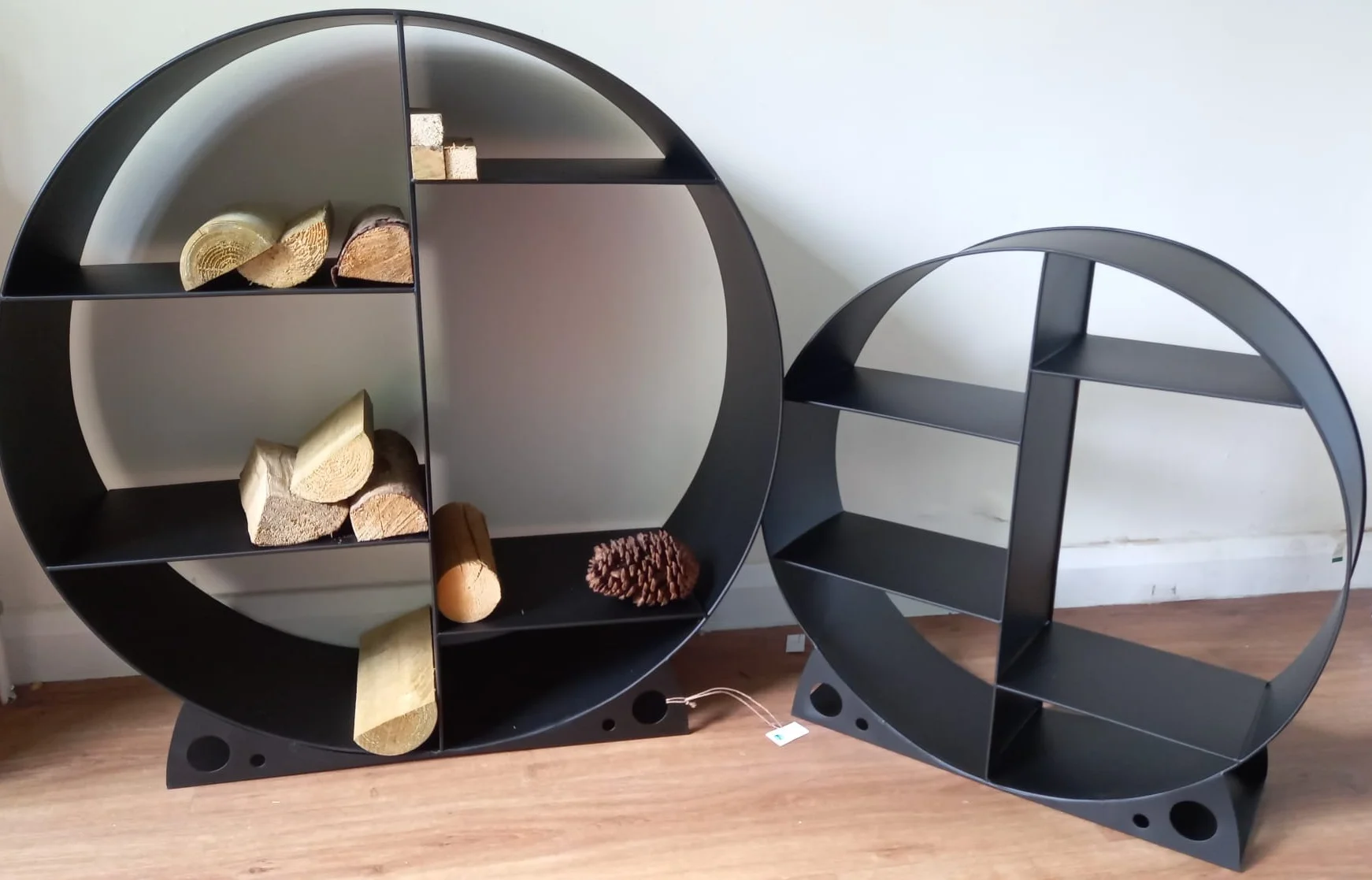 80cm Log Store - Available in Rustic and Black Finish! - Image 2