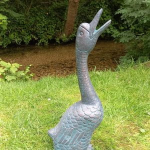 Goose Garden Ornament Sculpture cast in Aluminium