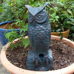 Long Eared Owl garden sculpture