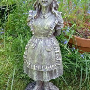 Alice in Wonderland Garden Sculpture Decoration Ornament made from Weighted Resin