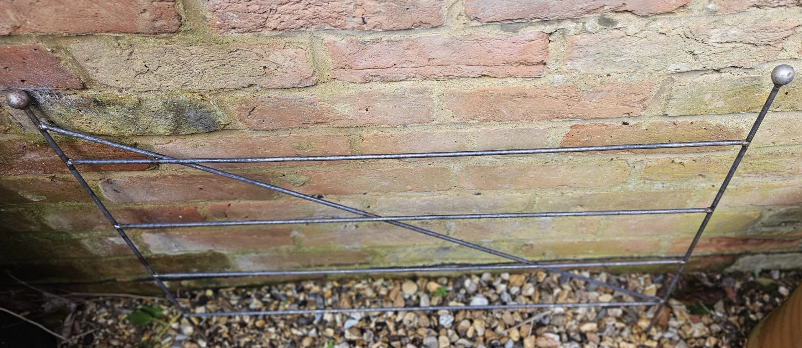 Decorative Metal Fence in a Grey Rustic Metal - 60cm Wide - Image 7