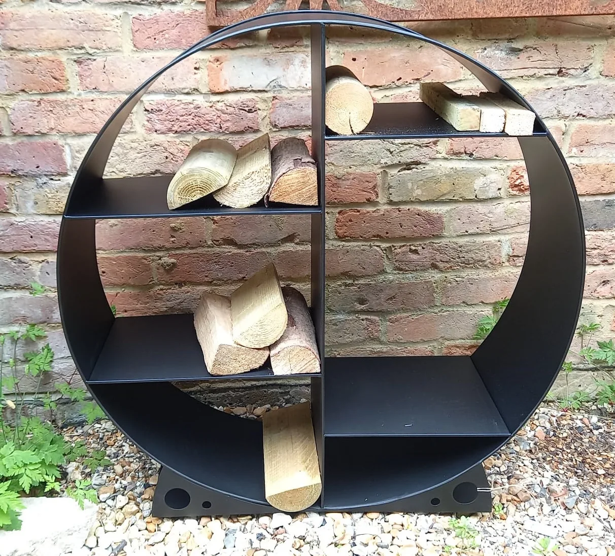 80cm Log Store - Available in Rustic and Black Finish!