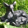 Large Doe and Baby Fawn Garden Sculpture Deer Ornament - Image 4