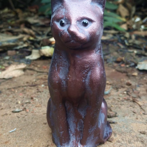 Delightful Large Resin Sitting Cat