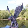 Eagle Swooping Garden Sculpture Ornament Statue - Image 2