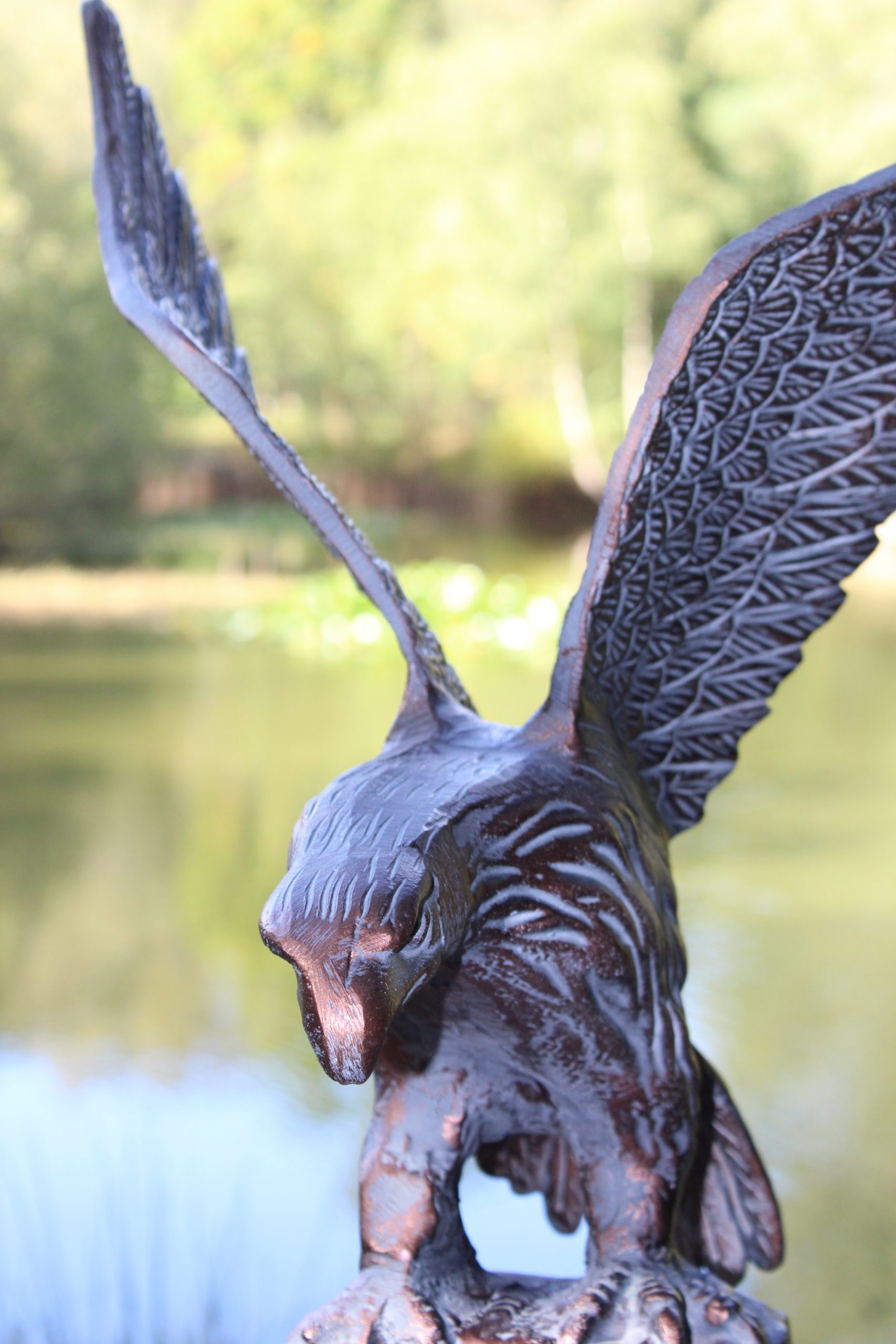 Eagle Swooping Garden Sculpture Ornament Statue - Image 6