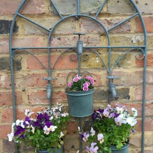 Plant Pot Wall Hanger with Three Decorative Taps