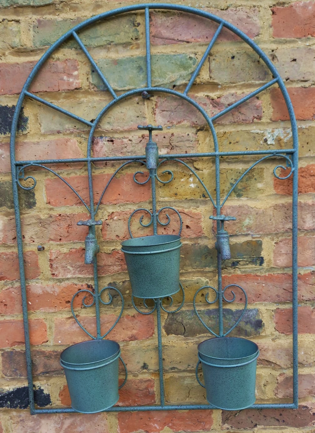 Plant Pot Wall Hanger with Three Decorative Taps - Image 5