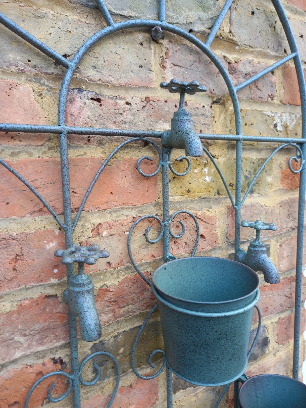 Plant Pot Wall Hanger with Three Decorative Taps - Image 6