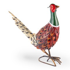 Upright Pheasant Garden Sculpture Metal Bird Ornament - Image 7