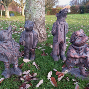 Large Wind in the Willows Set of 4 Garden Ornaments
